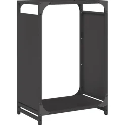 vidaXL Brandhoutrek 44x28x65 cm koudgewalst staal olijfgroen