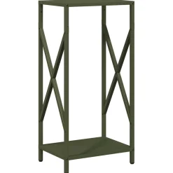 vidaXL Brandhoutrek 60x25x100 cm koudgewalst staal wit