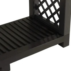 vidaXL Brandhoutrek 114 x 46 x 101 cm PP Antraciet