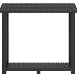 vidaXL Brandhoutrek 114 x 46 x 101 cm PP Antraciet