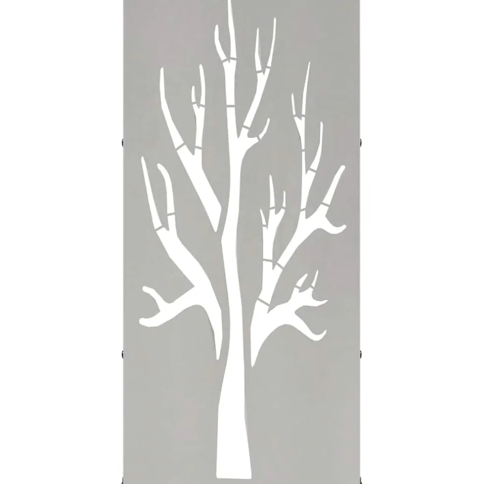 vidaXL Brandhoutrek 40x30x80 cm roestvrij staal