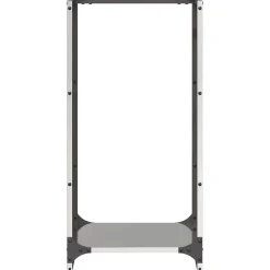 vidaXL Brandhoutrek 40x30x80 cm roestvrij staal