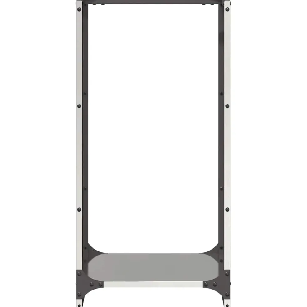 vidaXL Brandhoutrek 40x30x80 cm roestvrij staal