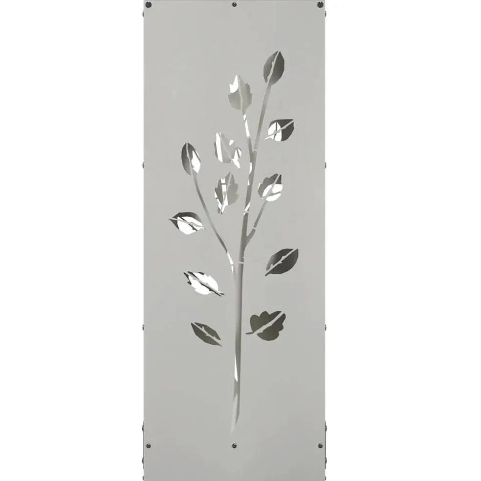 vidaXL Brandhoutrek 40x30x80 cm roestvrij staal