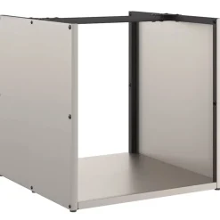 vidaXL Brandhoutrek 40x40x40 cm weervast staal