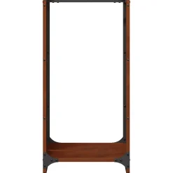 vidaXL Brandhoutrek 40x30x80 cm weervast staal