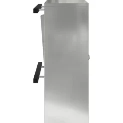 vidaXL Brievenbus met slot Zwart 30 x 20 x 55 cm Gegalvaniseerd staal