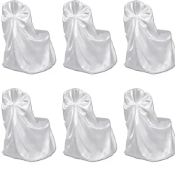 vidaXL Bruiloft Stoelhoes Wit (6 stuks)