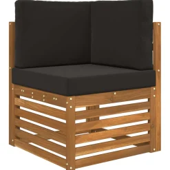 vidaXL Buiten bankkussen Polyester Zwart 60 x 60 cm
