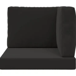 vidaXL Buiten bankkussen Polyester Zwart 60 x 60 cm