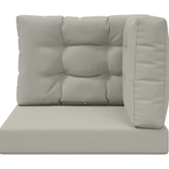 vidaXL Buiten bankkussen Polyester Grijs 60 x 60 cm