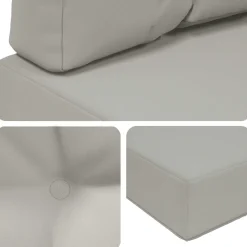 vidaXL Buiten bankkussen Polyester Grijs 60 x 60 cm