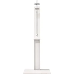 vidaXL Buitendouche 206 cm Massief grenenhout en roestvrij staal Wit
