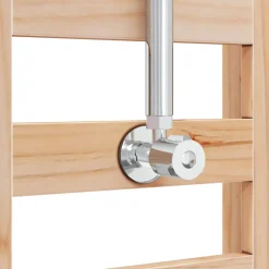 vidaXL Buitendouche 223 cm Massief grenenhout en roestvrij staal