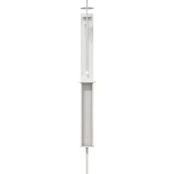 vidaXL Buitendouche 246 cm Massief grenenhout en roestvrij staal Wit