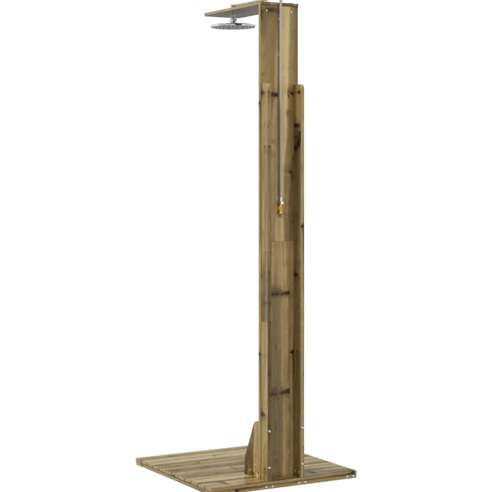 vidaXL Buitendouche 214,5 cm Naturel