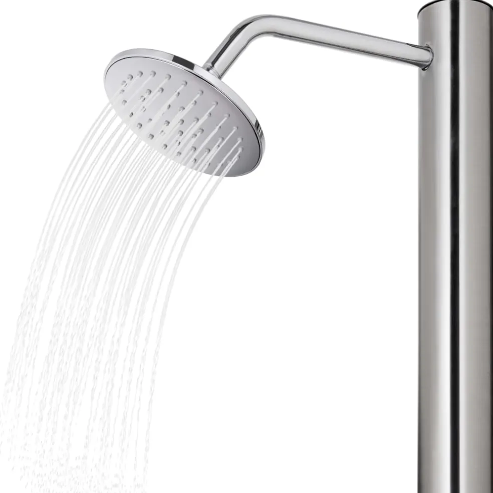 vidaXL Buitendouche 215 cm roestvrij staal