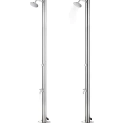 vidaXL Buitendouche 215 cm roestvrij staal