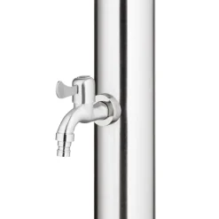 vidaXL Buitendouche 215 cm roestvrij staal