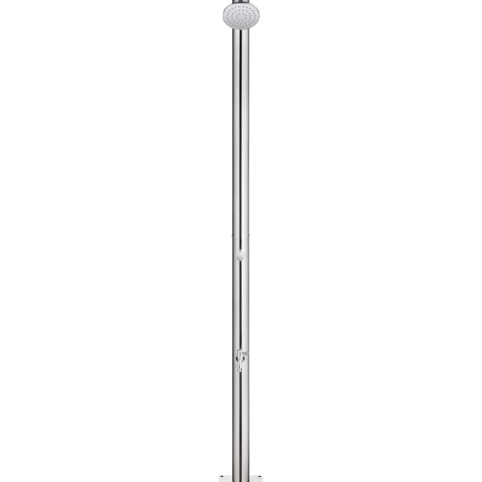 vidaXL Buitendouche 215 cm roestvrij staal
