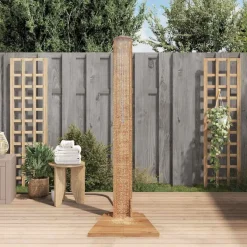 vidaXL Buitendouche 70x75x204 cm massief teakhout