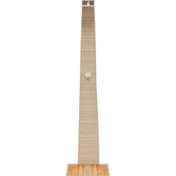 vidaXL Buitendouche 55x60x224 cm poly rattan en acaciahout beige