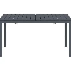 vidaXL Buiten Eettafel Opvouwbaar Antraciet 210 x 90 x 73 cm Staal