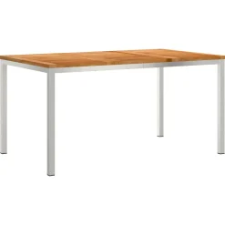 vidaXL Buiten eettafelset 5 st 150 x 90 x 75 cm