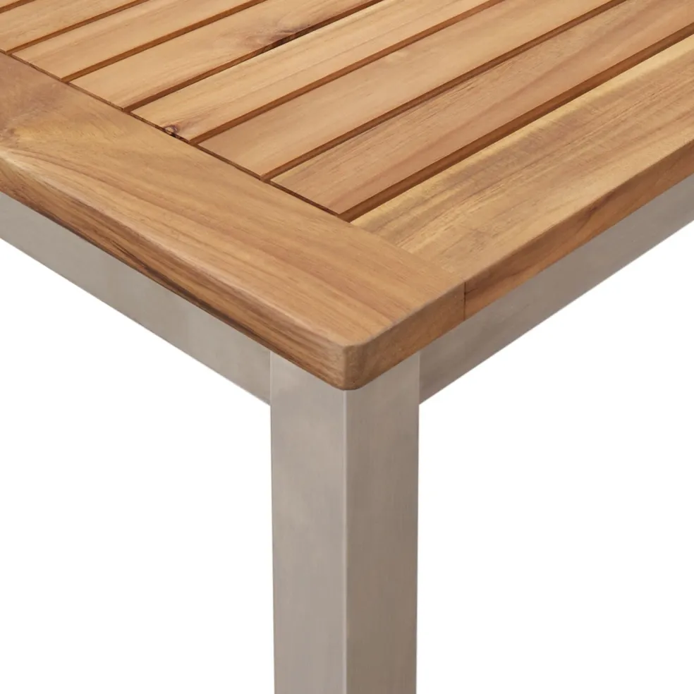 vidaXL Buiten eettafelset 5 st 150 x 90 x 75 cm