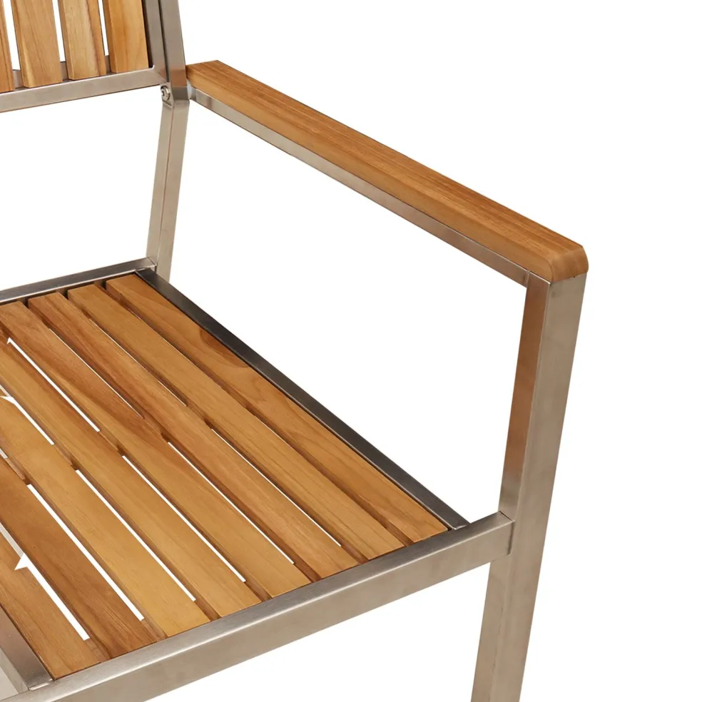 vidaXL Buiten eettafelset 5 st 150 x 90 x 75 cm