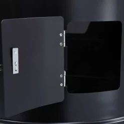 vidaXL Buiten Grill Ø 40 x 80 cm Staal Zwart