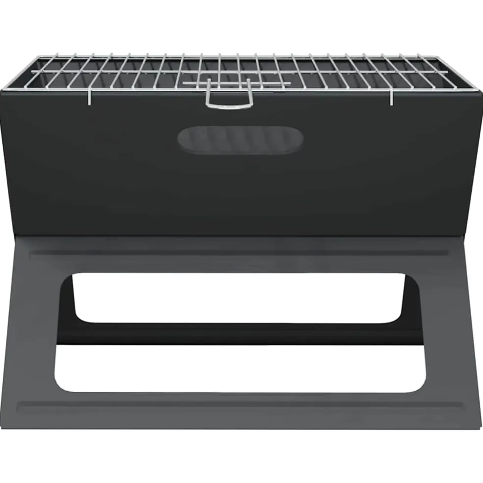 vidaXL Buiten Grill 46 x 31 x 31 cm Staal Zwart