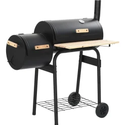 vidaXL Buiten Grill 104 x 58 x 114 cm Staal Zwart