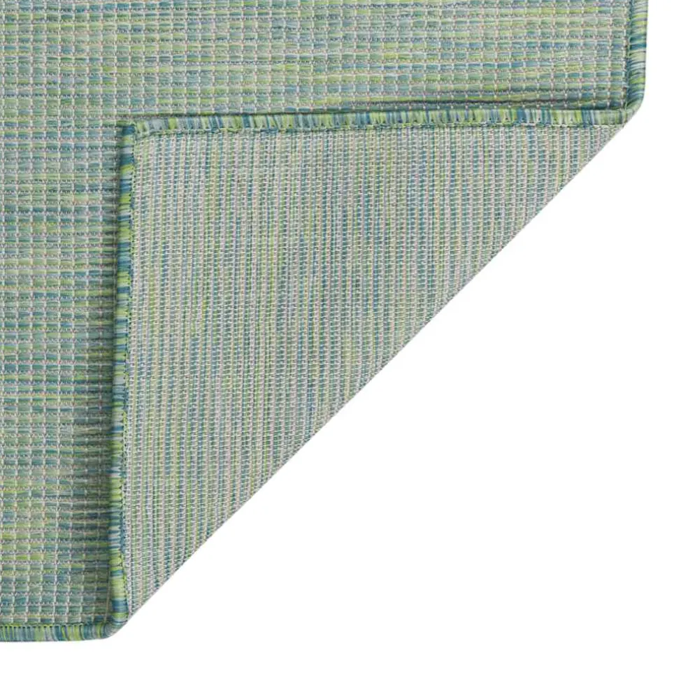 vidaXL Buitenkleed platgeweven 80x150 cm turquoise