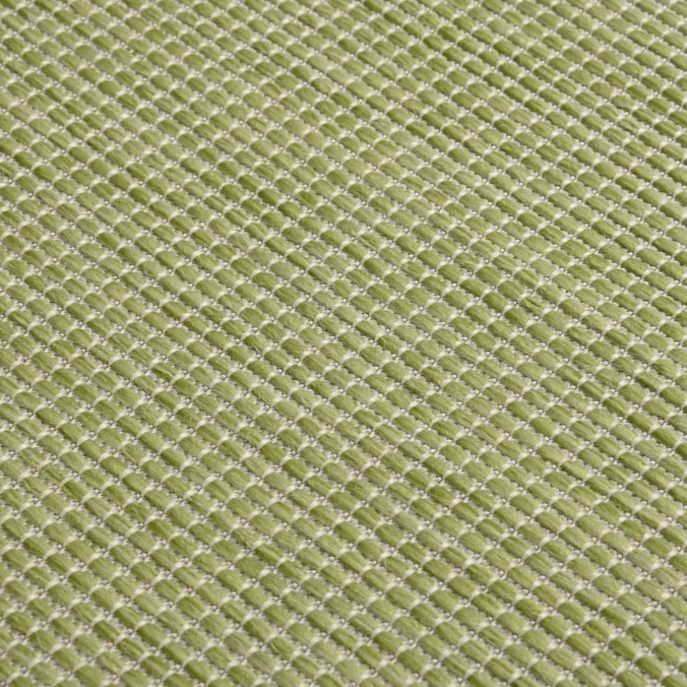 vidaXL Buitenkleed platgeweven 80x150 cm groen