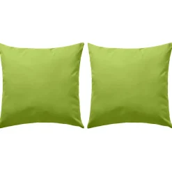 vidaXL Buitenkussens 45x45 cm appeltjesgroen 2 st