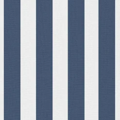 vidaXL Buitenkussens 45x45 cm gestreept marineblauw 2 st