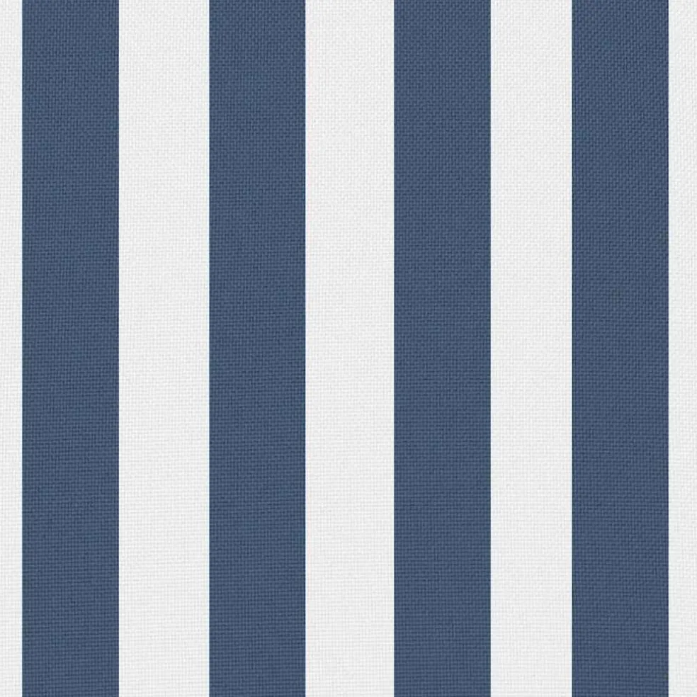 vidaXL Buitenkussens 45x45 cm gestreept marineblauw 2 st