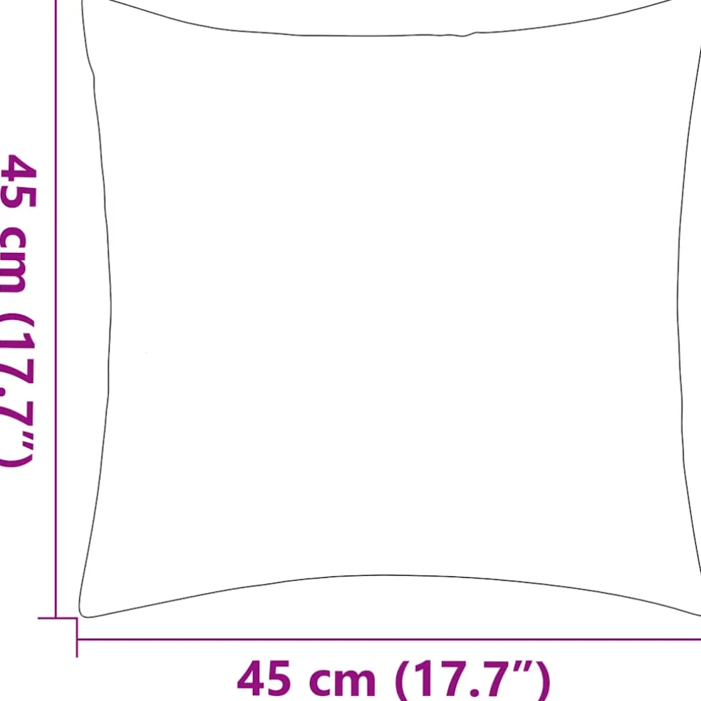 vidaXL Buitenkussens 45x45 cm gestreept marineblauw 2 st