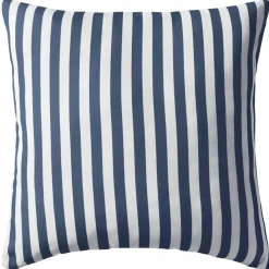 vidaXL Buitenkussens 45x45 cm gestreept marineblauw 2 st
