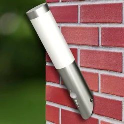 vidaXL Buitenlamp RVS Enego met sensor (2 stuks)