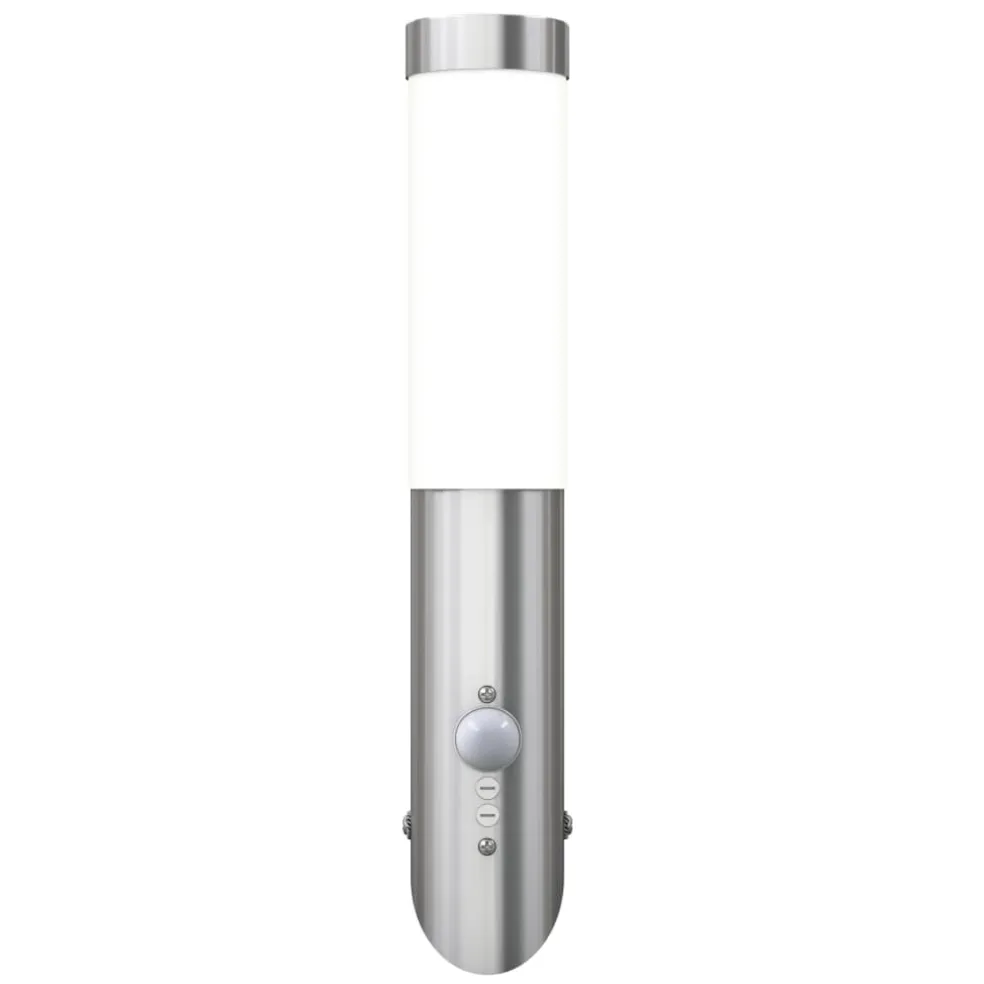 vidaXL Buitenlamp RVS Enego met sensor