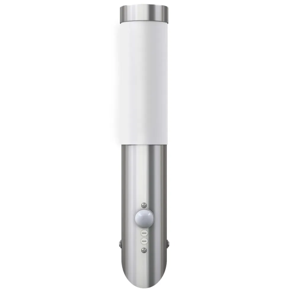 vidaXL Buitenlamp RVS Enego met sensor