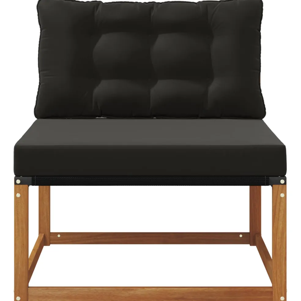 vidaXL Buiten Midden Sofa Massief Acaciahout Naturel