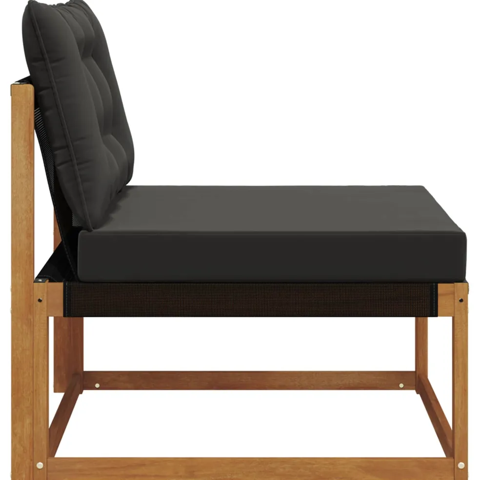 vidaXL Buiten Midden Sofa Massief Acaciahout Naturel