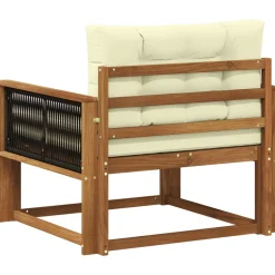 vidaXL Buiten Midden Sofa Massief Acaciahout Naturel