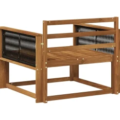 vidaXL Buiten Midden Sofa Massief Acaciahout Naturel