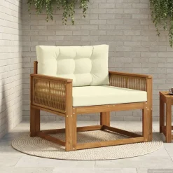 vidaXL Buiten Midden Sofa Massief Acaciahout Naturel
