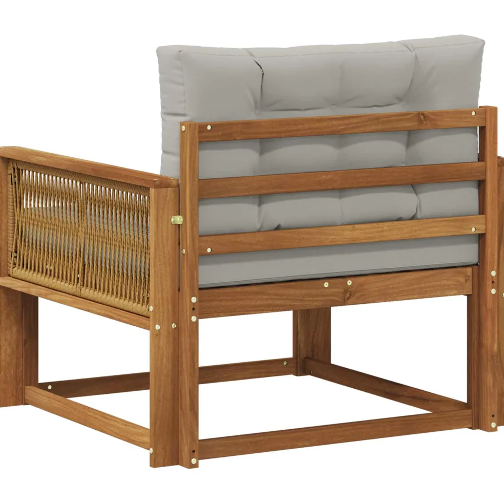 vidaXL Buiten Midden Sofa Massief Acaciahout Naturel