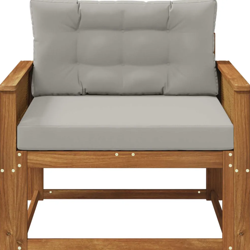vidaXL Buiten Midden Sofa Massief Acaciahout Naturel